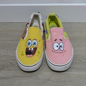Ground Up Spongebob Squarepants Patrick Slip On Canvas Shoes Size 7